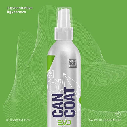 GYEON Q² CanCoat EVO Hidrofobik Nano Seramik Kaplama Seti - 200 ml - 9H Oto Boya Koruma-Su İtici