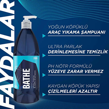GYEON Q²M Bathe PH Nötr Cilalı Oto Şampuanı 500 ml