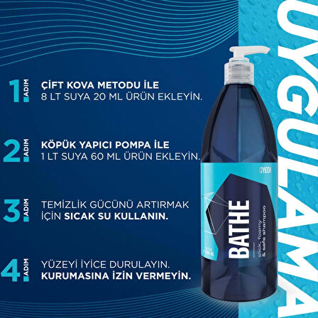 GYEON Q²M Bathe PH Nötr Cilalı Oto Şampuanı 500 ml