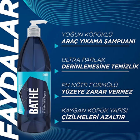 GYEON Q²M Bathe PH Nötr Cilalı Oto Şampuanı 1000 ml
