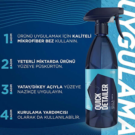 GYEON Q²M QuickDetailer Seramik Bazlı Parlatıcı Yüzey Detaylandırıcı - 1000 ml -Leke Giderici Cila