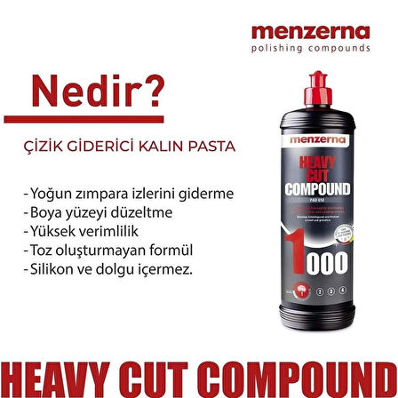 MENZERNA 1000 Çizik Giderici Kalın Pasta 1 kg