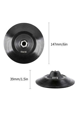 Rotary Esnek Silikon Pad Destek Tabanı 6''/150 Mm