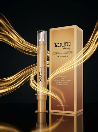 XAura Beauty 24K Gold & Peptit Kırışıklık Karşıtı Peeling Serum 20 ml
