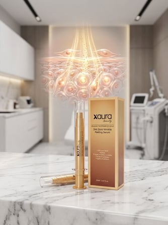 XAura Beauty 24K Gold & Peptit Kırışıklık Karşıtı Peeling Serum 20 ml
