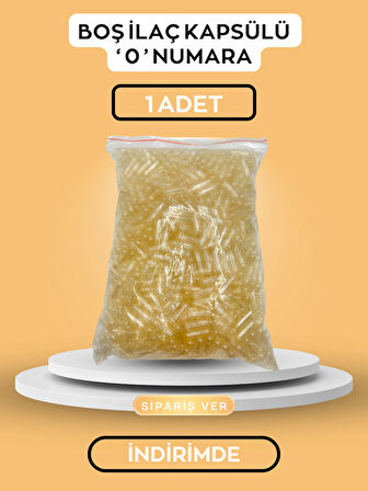 Kapsül Dolum Aparatı “0” ve Boş İlaç Kapsülü “0” Beraber