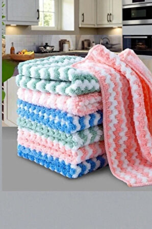 ( 3 Adet ) Yumuşak Dokulu Mikrofiber Pufuduk Bez. 30x30 Cm Mutfak Temizlik ve Kurulama Bezi