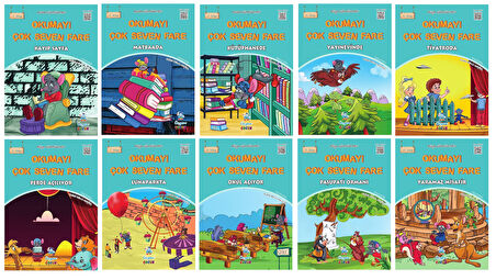 2 ve 3.Sınıflar İçin Okumayı Çok Seven Fare (10 Kitap)+Kitap Okuma Not Defteri