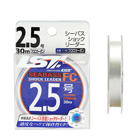 Linesystem Seabass Fluorocarbon Şok Lider Misina #2.5 0.27mm 12lb. 30mt.