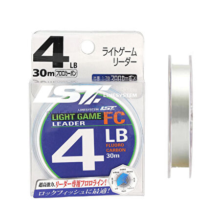 Linesystem Light Game Fluorocarbon Şok Lider Misina #1 0.16mm 4lb. 30mt.