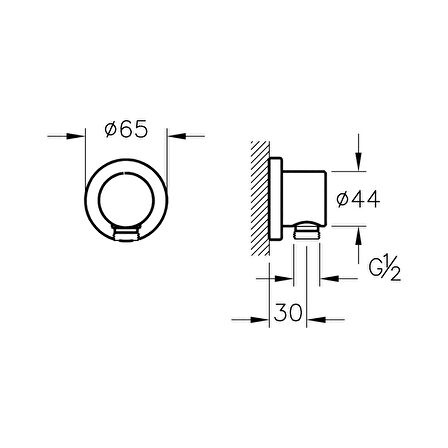 Vitra Ankastre El Duşu Çıkışı A45223