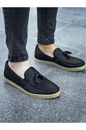 CH141 - HT Croco Erkek Ayakkabı SIYAH