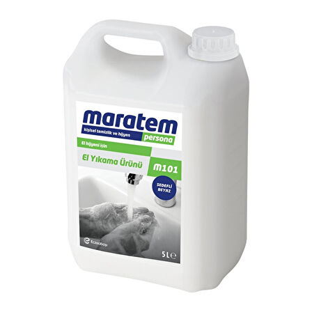 Maratem M101 El Yıkama Ürünü Sedefli Beyaz 5L x 4 