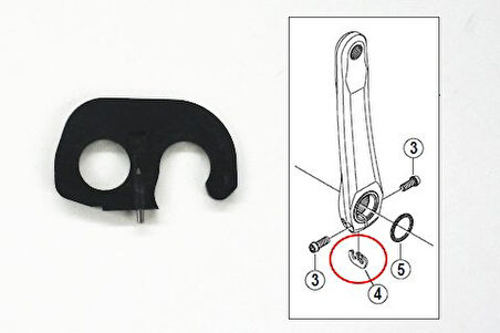 Shimano Yol Yarış Bisikleti Hollowtech Sol Kol Emniyet Plakası