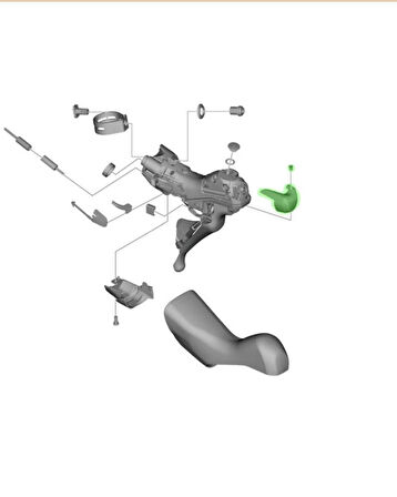 Shimano Ultegra ST-R8020 Vites Fren Kolları İsim Plakası Sol