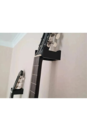 Gitar Duvar Askısı 55mm – Siyah Renk, Şık Ve Güvenli Montaj