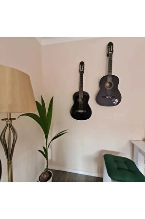 Gitar Duvar Askısı 55mm – Siyah Renk, Şık Ve Güvenli Montaj