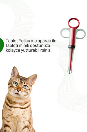 Kedi Köpek İç Tablet & Hap Yutturma Aparatı 2'li Set