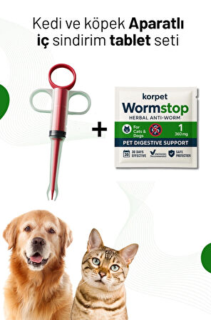 Kedi Köpek İç Tablet & Hap Yutturma Aparatı 2'li Set
