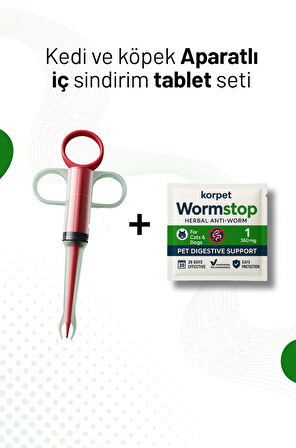 Kedi Köpek İç Tablet & Hap Yutturma Aparatı 2'li Set