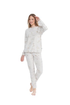 U.S. Polo Assn. Kadın Uzun Kollu Yuvarlak Yaka Pijama Takımı S25120