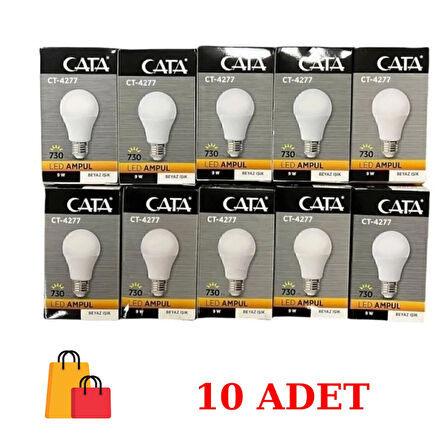 Cata Ct-4277 Led Ampul 9 Watt Beyaz Işık