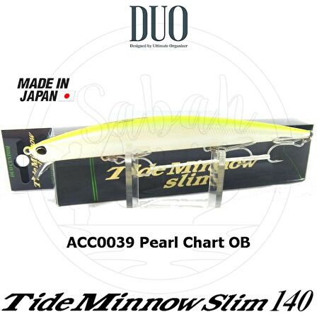 Duo Tide Minnow Slim 140 ACC0039 Pearl Chart OB