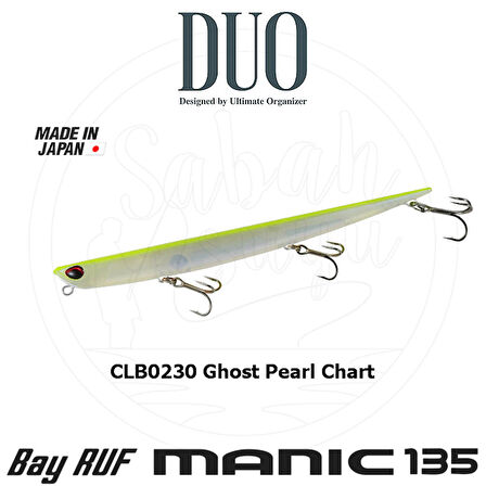 Duo Bay Ruf Manic 135 DLB0230 Ghost Pearl Chart