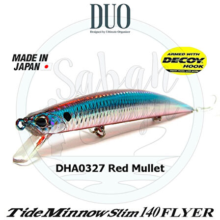 Duo Tide Minnow Slim 140 FLYER DHA0327 Red Mullet