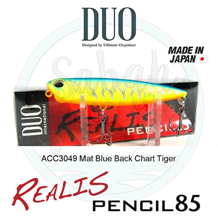 Duo Realis Pencil 85 ACC3049 Mat Blue Back Chart Tiger