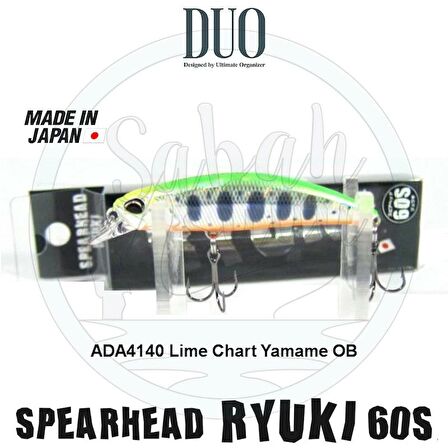 Duo Spearhead Ryuki 60S ADA4140 Lime Chart Yamame OB