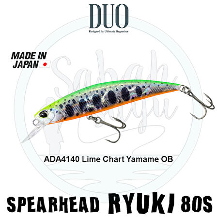 Duo Spearhead Ryuki 80S ADA4140 Lime Chart Yamame OB