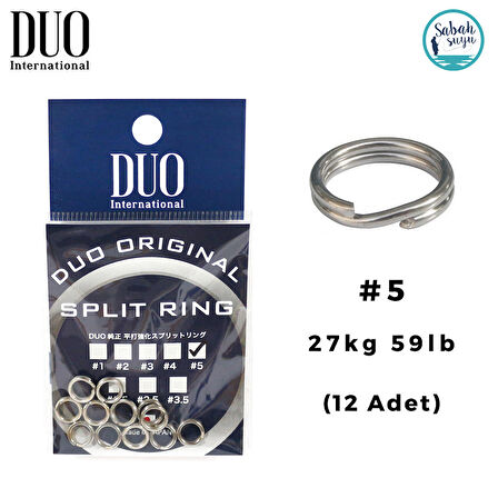 Duo Split Ring Halka #5 27kg 59lb (12 Adet)