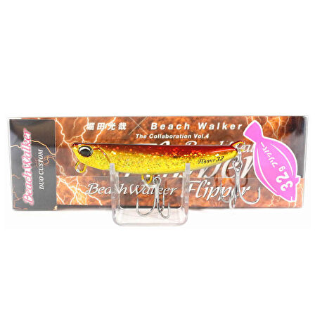 Duo Beach Walker Flipper 32 Jig Sahte Yem GOA0026 Sparkling Red Gold