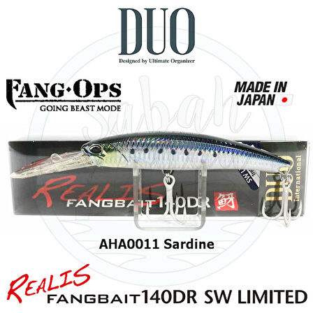 Duo Realis Fang Bait 140DR SW AHA0011 Sardine