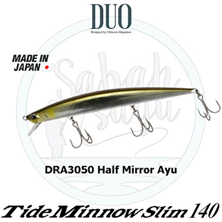 Duo Tide Minnow Slim 140 DRA3050 Half Mirror Ayu