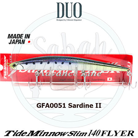 Duo Tide Minnow Slim 140 FLYER GFA0051 Sardine II