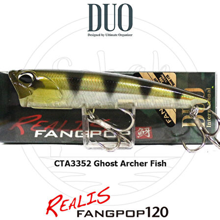 Duo Realis Fang Pop 120 Popper Sahte Yem CTA3352 Ghost Archer Fish