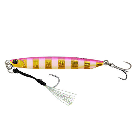 Duo Drag Metal Cast Super Slim SSZ Jig 40Gr. PJA0045 Pink Gold Zebra Glow