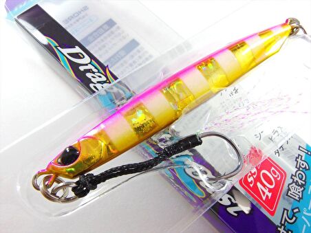 Duo Drag Metal Cast Super Slim SSZ Jig 40Gr. PJA0045 Pink Gold Zebra Glow