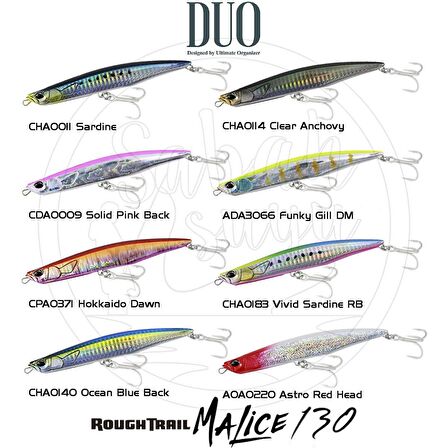 Duo Rough Trail Malice 130 CHA0114 Clear Anchovy Sahte Balık