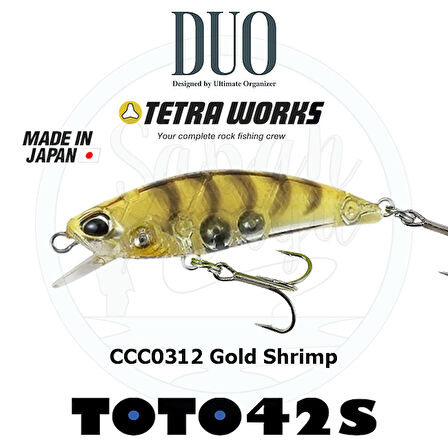 Duo Tetra Works Toto 42 CCC0312 Gold Shrimp Sahte Balık