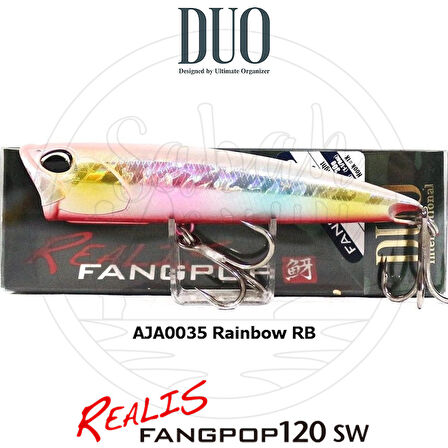 Duo Realis Fang Pop 120 SW Popper Sahte Yem AJA0035  Rainbow RB