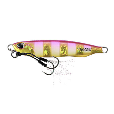 Duo Drag Metal Cast Slim Jig 80gr. PDA0045 Pink Gold Zebra Glow