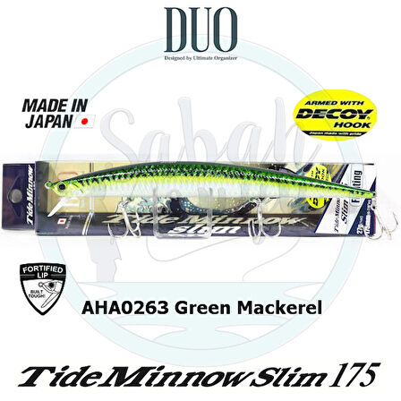 Duo Tide Minnow Slim 175 AHA0263 Green Mackerel HD