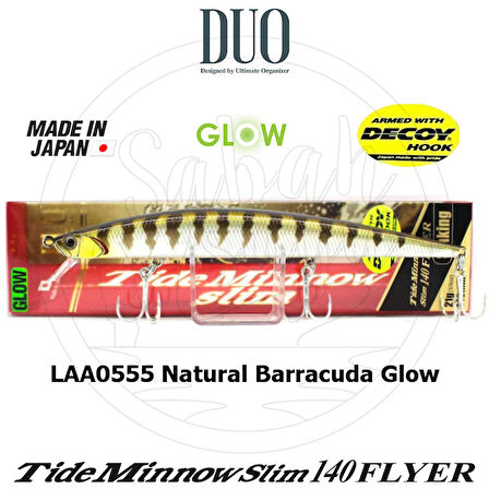 Duo Tide Minnow Slim 140 FLYER LAA0555 Natural Barracuda Glow