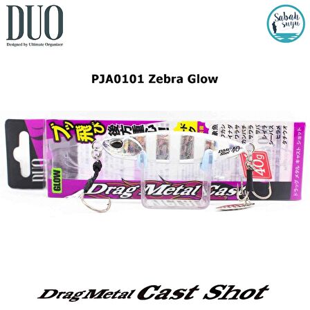 Duo Drag Metal Cast Shot Jig 40gr. PJA0101 Zebra Glow