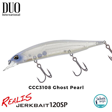 Duo Realis Jerkbait 120SP CCC3108 Ghost Pearl