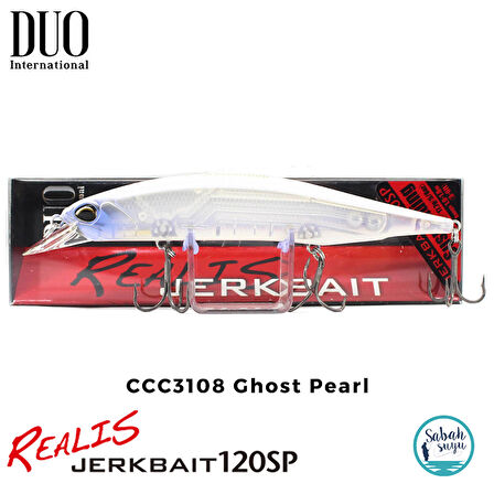 Duo Realis Jerkbait 120SP CCC3108 Ghost Pearl