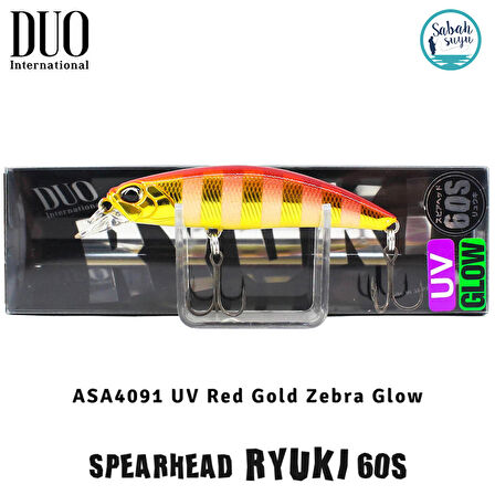 Duo Spearhead Ryuki 60S ASA4091 UV Red Gold Zebra Glow